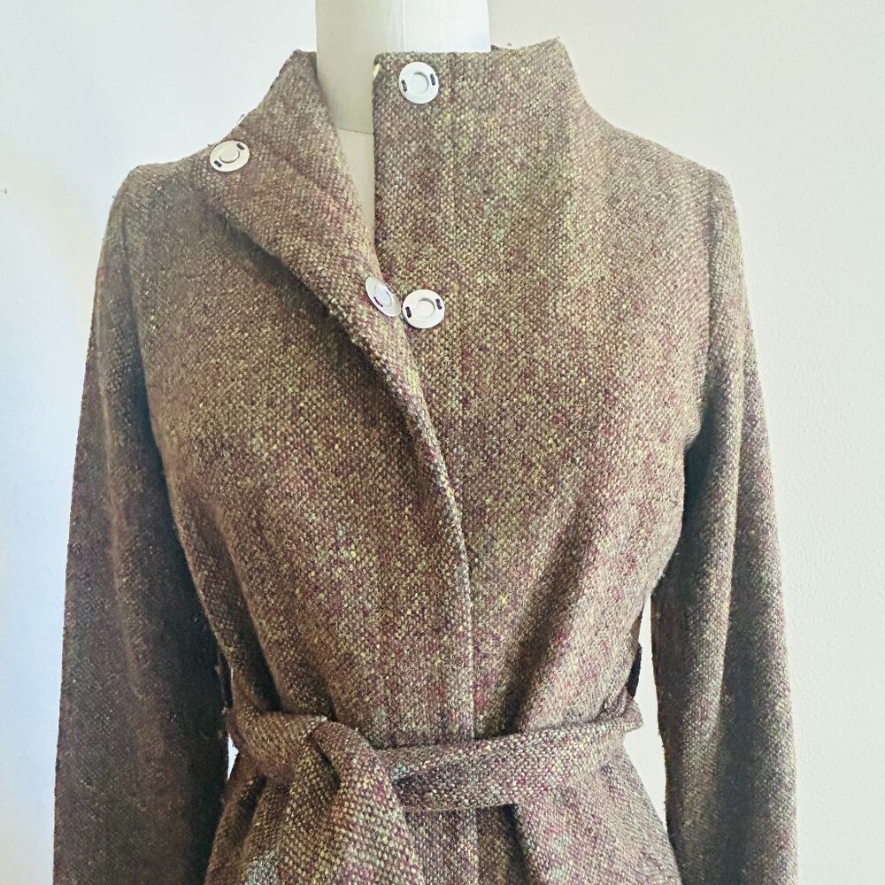 Leona Edminston Vintage Tweed Coat Stunning Size 1